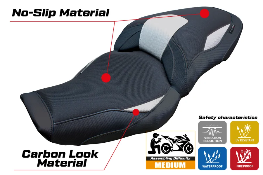 Seat cover compatible - BMW M 1000 XR  2024-2026 - mod Graz