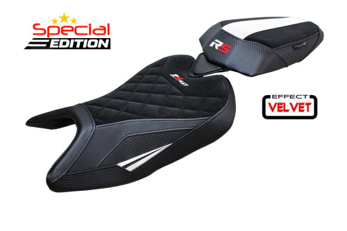 Housse de selle compatible - Aprilia RS 457 2023-2025 - mod Bezz Velvet Special Edition