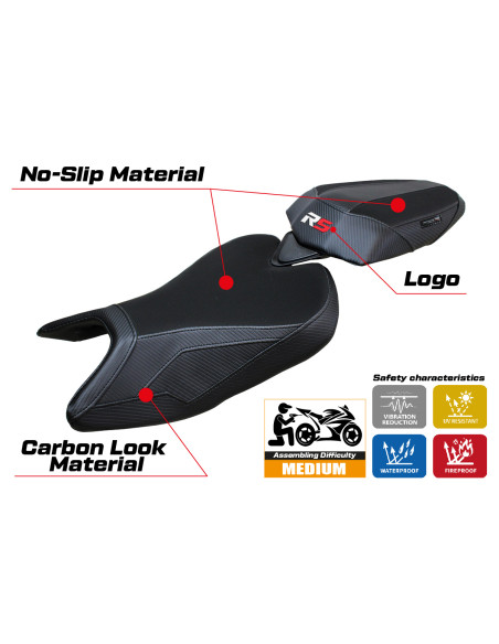 Housse de selle compatible - Aprilia RS 457 2023-2025 - mod Bezz