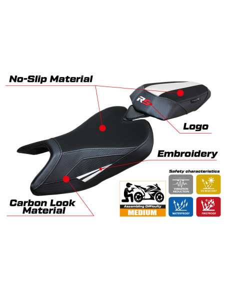 Sitzbezug kompatibel - Aprilia RS 457 2023-2025 - mod Bezz