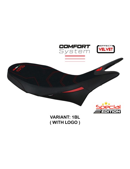 Funda de asiento compatible - Ducati Hypermotard 950 2019-2025 - mod Jamazz Velvet Comfort System