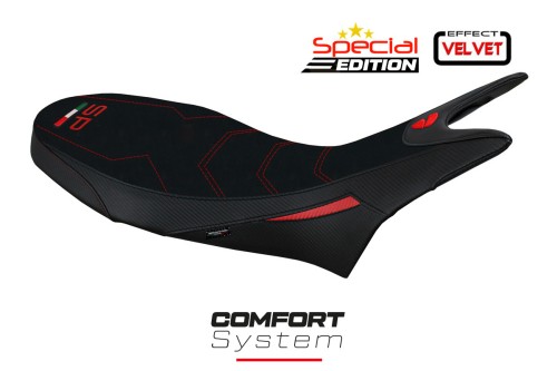 Seat cover compatible - Ducati Hypermotard 950 2019-2025 - mod Jamazz Velvet Comfort System