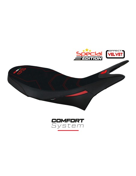 Housse de selle compatible - Ducati Hypermotard 950 2019-2025 - mod Jamazz Velvet Comfort System