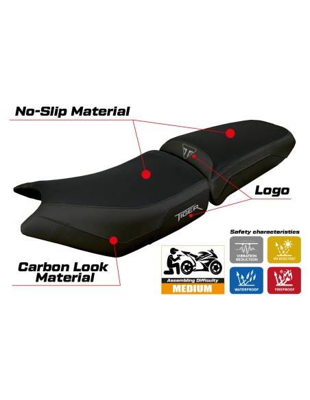 Seat cover compatible - Triumph Tiger 900 2024-2025 - mod Hatten
