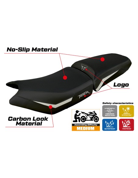 Sitzbezug kompatibel - Triumph Tiger 900  2024-2025 - mod Hatten