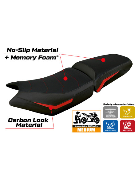 Seat cover compatible - Triumph Tiger 900 2024-2025 - mod Hatten Comfort System