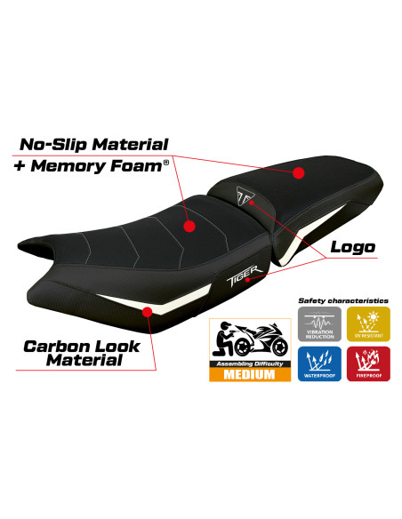 Sitzbezug kompatibel - Triumph Tiger 900  2024-2025 - mod Hatten Comfort System