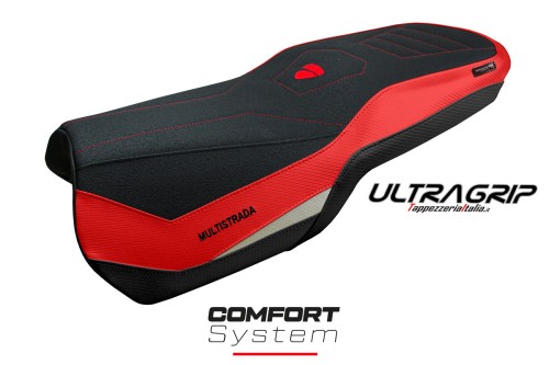 Seat cover compatible - Ducati Multistrada V4 2021-2025 - mod Lula Ultragrip Comfort System