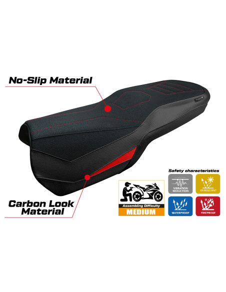 Housse de selle compatible - Ducati Multistrada V4 2021-2025 - mod Lula Ultragrip