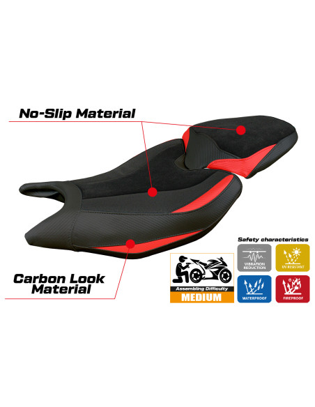 Seat cover compatible - Triumph Daytona 660 2024-2025 - mod Reims Velvet Ultragrip