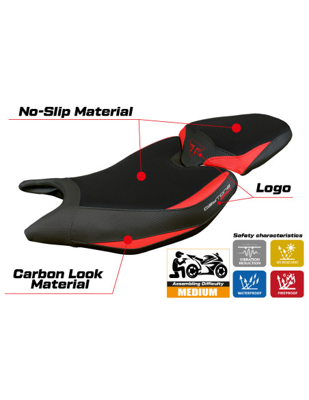 Sitzbezug kompatibel - Triumph Daytona 660 2024-2025 - mod Reims