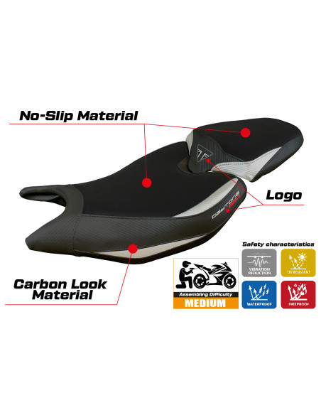 Sitzbezug kompatibel - Triumph Daytona 660 2024-2025 - mod Reims