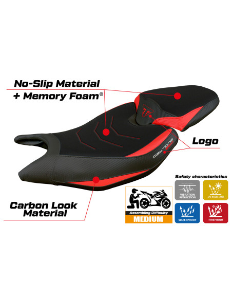 Sitzbezug kompatibel - Triumph Daytona 660  2024-2025 - mod Reims Comfort System