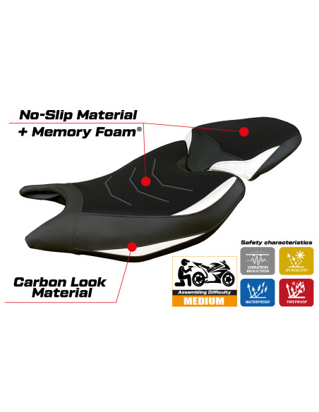 Housse de selle compatible - Triumph Daytona 660  2024-2025 - mod Reims Comfort System