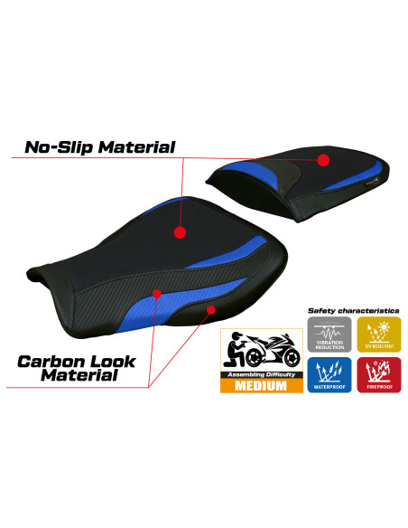 Rivestimento sella compatibile - Honda CBR 600 RR 2007-2025 - mod Huelva