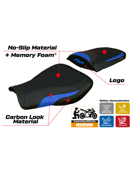 Seat cover compatible - Honda CBR 600 RR 2007-2025 - mod Huelva Comfort System