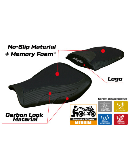 Rivestimento sella compatibile - Honda CBR 600 RR 2007-2025 - mod Huelva Comfort System