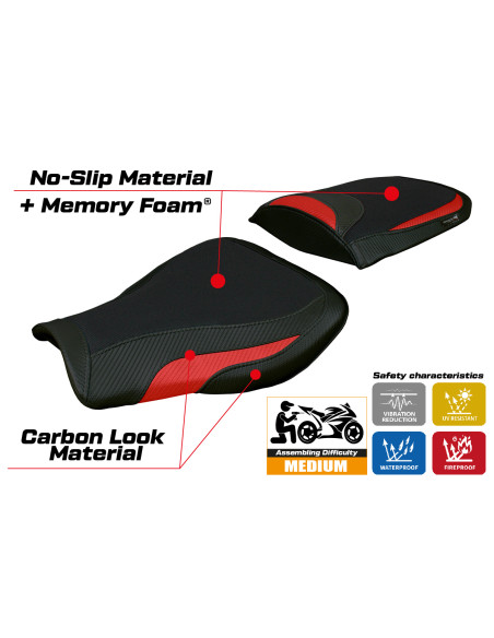 Sitzbezug kompatibel - Honda CBR 600 RR 2007-2025 - mod Huelva Comfort System