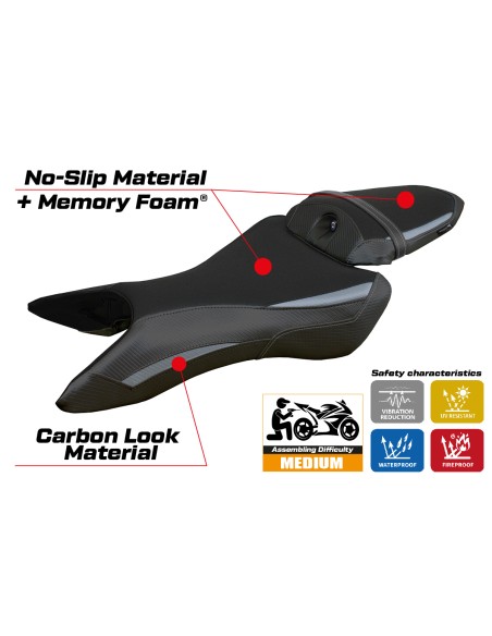 Sitzbezug kompatibel - Yamaha MT-09 2024-2025 - mod Mus Comfort System
