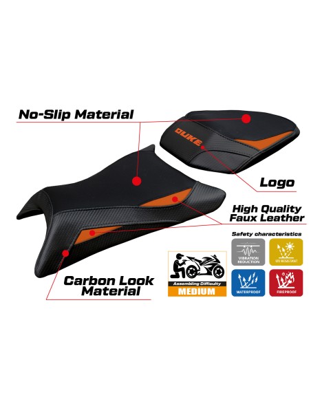 Seat cover compatible - KTM 390 Duke 2024-2025 - mod Mora