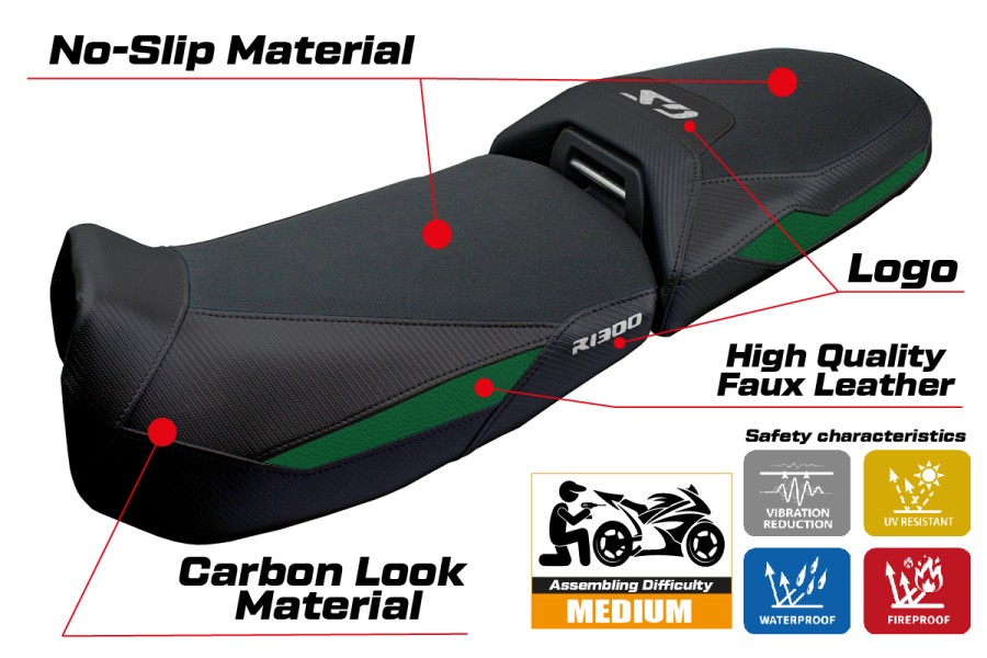 Seat cover compatible - BMW R 1300 GS Adventure 2024-2026 - mod Ulma
