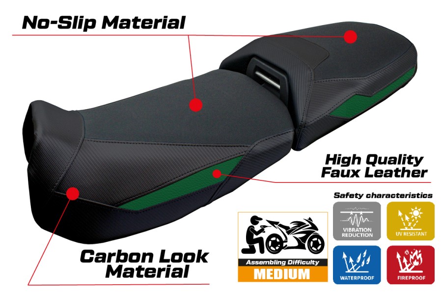 Rivestimento sella compatibile - BMW R 1300 GS Adventure  2024-2026 - mod Ulma