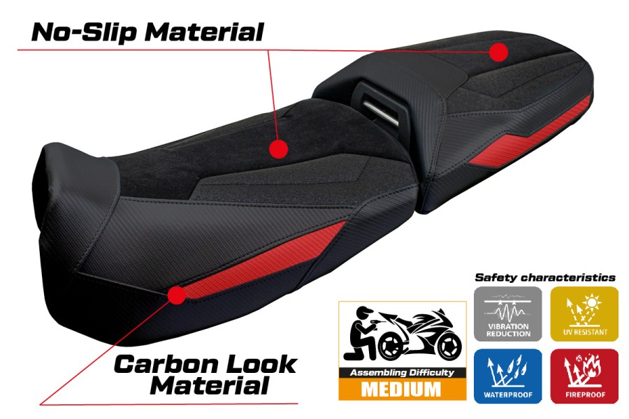 Rivestimento sella compatibile - BMW R 1300 GS Adventure 2024-2026 - mod Ulma Ultragrip