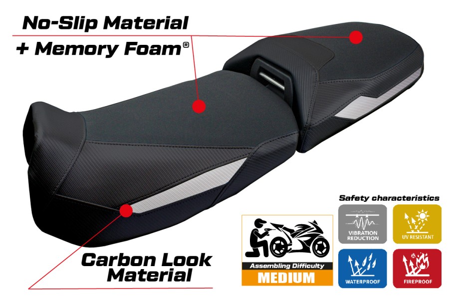 Funda de asiento compatible - BMW R 1300 GS Adventure  2024-2026 - mod Ulma Comfort System