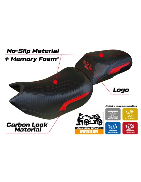 Seat cover compatible - Triumph Tiger 1200 2022-2025 - mod Heating Comfort System