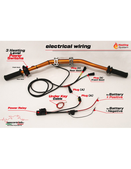 Sitzbezug kompatibel - Triumph Tiger 900  2024-2025 - mod Heating Comfort System