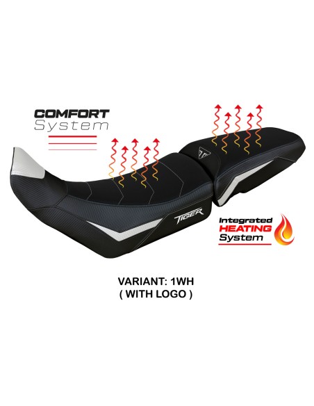 Seat cover compatible - Triumph Tiger 900 2020 - 2023 - mod Heating Comfort System