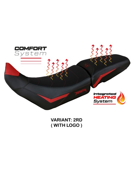 Funda de asiento compatible - Triumph Tiger 900 2020 - 2023 - mod Heating Comfort System