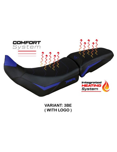 Housse de selle compatible - Triumph Tiger 900 2020 - 2023 - mod Heating Comfort System