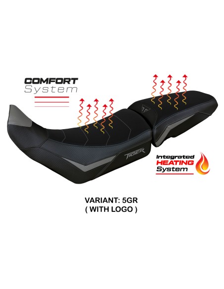 Seat cover compatible - Triumph Tiger 900 2020 - 2023 - mod Heating Comfort System