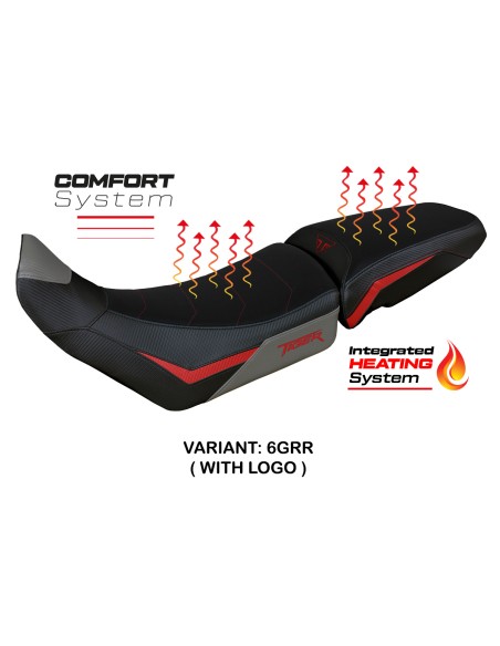 Seat cover compatible - Triumph Tiger 900 2020 - 2023 - mod Heating Comfort System