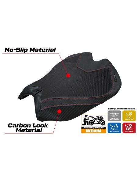 Funda de asiento compatible - Ducati Panigale V4  2025 - mod Argenta