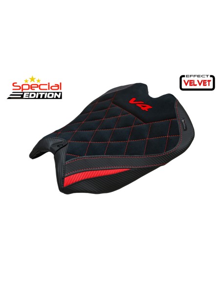 Seat cover compatible - Ducati Panigale V4 2025 - mod Argenta Special Edition Velvet