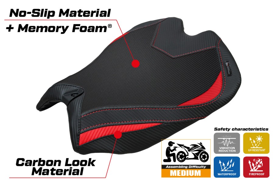 Sitzbezug kompatibel - Ducati Panigale V4 2025-2026 - mod Argenta Comfort System