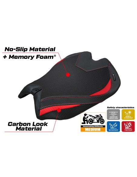 Housse de selle compatible - Ducati Panigale V4  2025 - mod Argenta Comfort System