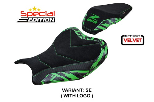 Rivestimento sella compatibile - Kawasaki Z 900 2017 - 2024 - mod Stripes special Velvet 2