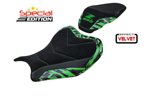 Funda de asiento compatible - Kawasaki Z 900 2017 - 2024 - mod Stripes special Velvet