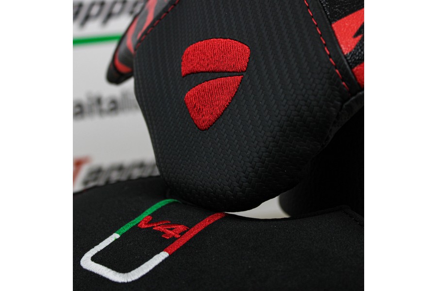 Rivestimento sella compatibile - Ducati Streetfighter V4 2020 - 2024 - mod Stripes Velvet Comfort System