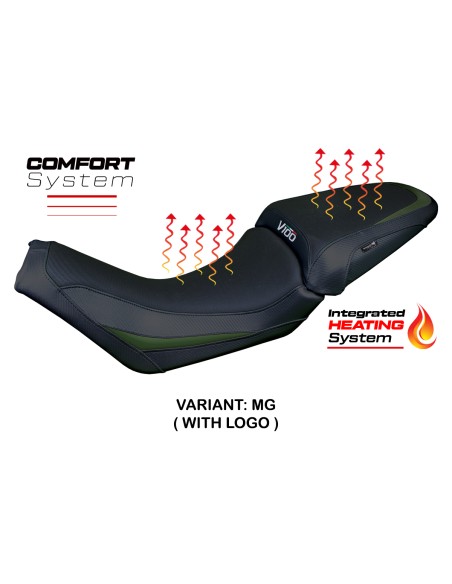 Funda de asiento compatible - Moto Guzzi V100 Mandello 2022-2025 - mod Heating Comfort System