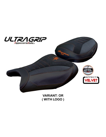 Funda de asiento compatible - Suzuki GSX R 1300 Hayabusa 2021 - 2025 - mod Denia Velvet Ultragrip