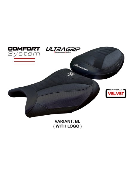 Seat cover compatible - Suzuki GSX R 1300 Hayabusa 2021 - 2025 - mod Denia Velvet Ultragrip Comfort System