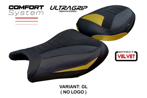 Funda de asiento compatible - Suzuki GSX R 1300 Hayabusa 2021 - 2025 - mod Denia Velvet Ultragrip Comfort System 2