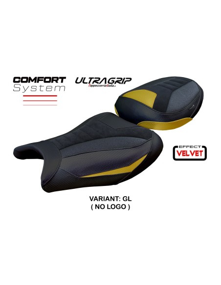 Seat cover compatible - Suzuki GSX R 1300 Hayabusa 2021 - 2025 - mod Denia Velvet Ultragrip Comfort System