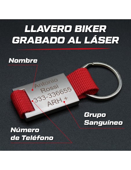 Portachiavi Biker Personalizzato  (clicca per info)