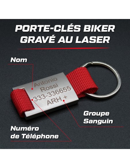 Portachiavi Biker Personalizzato  (clicca per info)