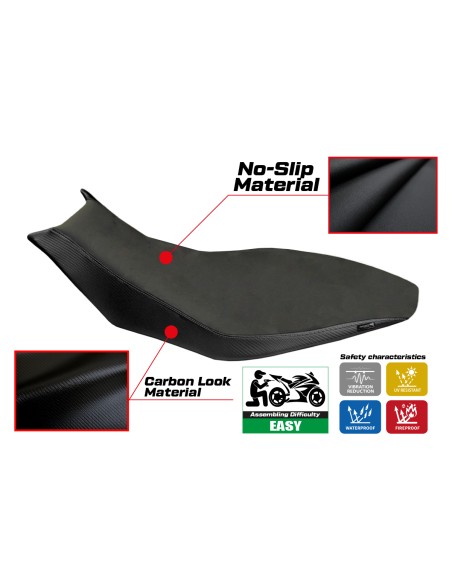 Housse de selle compatible Aprilia Dorsoduro 750 - 900 - 1200 (10-20) Essential modèle